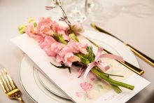 Each theme comes with its own artwork including invitations and menus. 
