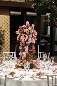 Couples are welcome to incorporate elements from the other themes such as this floral arrangement from the Blossom theme.