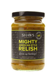 Shaws Mighty American Relish, national availability in Morrisons