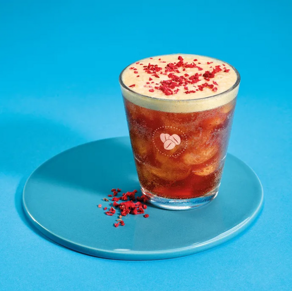 Costa Coffee inspired red summer berries fruit cooler recipe