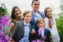 Jonathan and Hayley Reynolds (co founders South West Wine School) and family