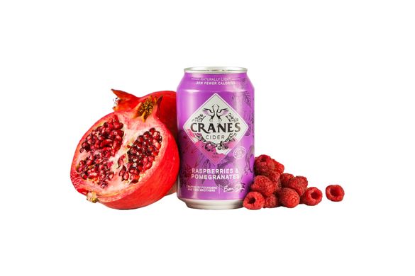 Cranes Raspberries & Pomegranates Cider 