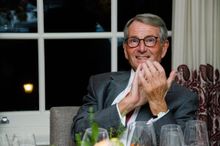 Martin Skan, former owner of Chewton Glen, celebrates Luke's 25th Anniversary Dinner