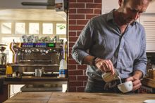 Hugo Hercod with Trewithen Dairy milk