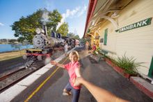 The Queensland Pioneer Steam Railway is back after the floods.  