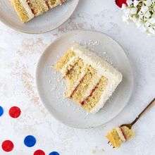 Lindsay Cairns wins Delicious magazine competition from Nielsen-Massey Vanillas, with her coconut sponge recipe in honour of the Queen's Jubilee.