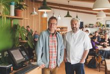 Hugh Fearnley-Whittingstall and Gelf Alderson