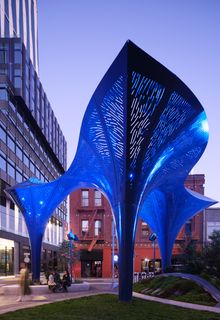 The Wind-Baffles by Jerry van Eyck (2022), The Parks at 5M, between Natoma and Minna streets. (Permanent installation)