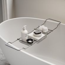 lusso-decor-brushed-stainless-bath-caddy-rack-730-820mm