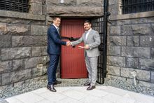 General Manager Jesse Kornoff (left) and Local MP for Pascoe Vale, Anthony Cianflone cut the ribbon to B-Division’s heritage wing.