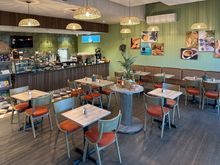 Perfect Waves Café Interior bar area and seating