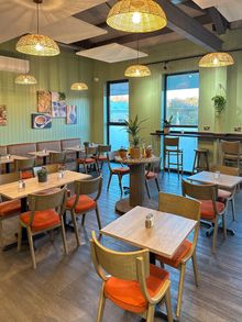 Perfect Waves Café Interior seating
