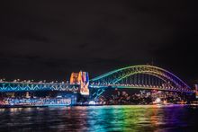 Park Hyatt Sydney Exterior During Vivid