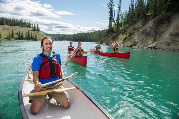 Paddling in the Yukon, Canada Paddling in the Yukon, Canada