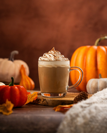 SOHO Coffee Pumpkin Spice Latte Campaign Image - hot drink