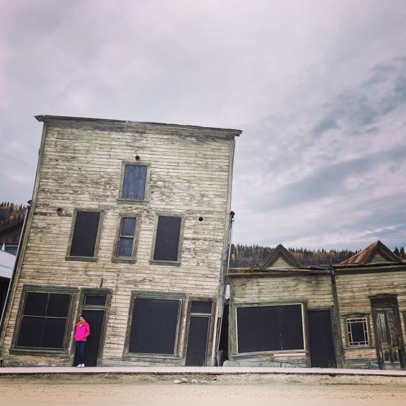 Kissing Buildings, Dawson City, Yukon, Canada