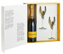 Champagne Drappier Carte d'Or Champagne and Glasses Gift Set