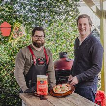 BBQ expert Ben Forte with Bertie Matthews