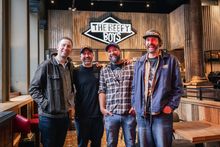 Founders of The Beefy Boys L-R Christian Williams, Lee Symonds, Anthony Murphy and Daniel Mayo-Evans