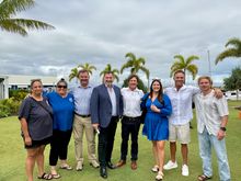 Waszanna Reed, Bec Domaille, Stephen Bennett MP, Hon Andrew Powell MP, Brett Lakey, Amy Gash, Linc Lewis, Luke Workman