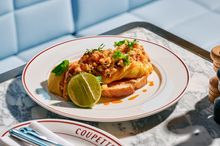 Crab omelette, Coupette style. 