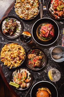 A selection of food on offer at The Beefy Boys, including dirty burgers, loaded fries and chicken wings