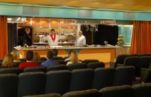 Master Chef, Rudi Sadomin, introduces the Culinary Arts Center aboard the ms Ryndam