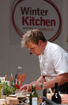 Gordon Ramsay in the Winter Kitchen at last year's BBC Good Food Show Scotland