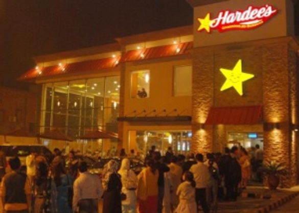 Hardee's opened its first restaurant in Lahore, Pakistan