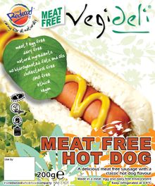 Redwood's new Vegideli meat-free hotdog