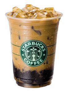 Iced Vanilla Coffee Jelly Caffe Latte