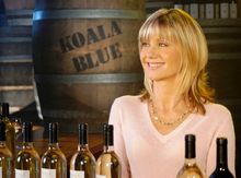 Olivia Newton John at her South Australia vineyard