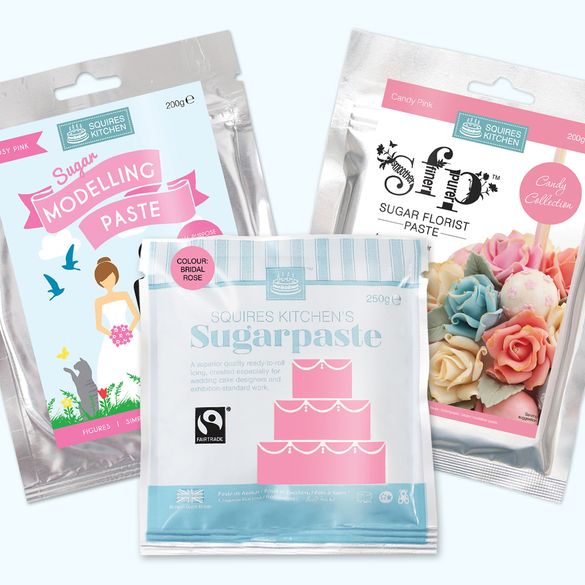 Squires Kitchen sugar modelling paste range
