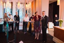 Pan Pacific Perth General Manager, John Kockan and Danicia Quinlan, Executive Director – Fashion Council WA.