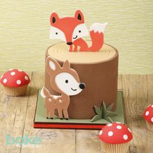 Fox and Fawn Cake tutorial by Karen Taylor in Bake & Decorate magazine