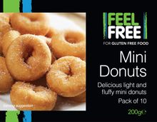 Feel Free's gluten free mini donuts are available in over 600 Tesco stores
