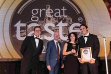 (L-R) John Farrand, Guild of Fine Food, Ian Willard of Partridges and Caroline and Francesco Boggian of La Tua Pasta