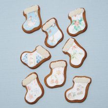 Christmas cookies decorated with SK Natasha Collins Designer Wafer Papers