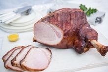 3 Month Cured Leg of Pork once cooked, Ham.