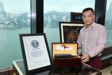 Guinness World Records Buyer Mr. Jason Wong with Croizet Cognac “Cuvée Leonie” 1858
