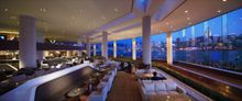 Panoramic Harbourviews from InterContinental Hong Kong's Lobby Lounge