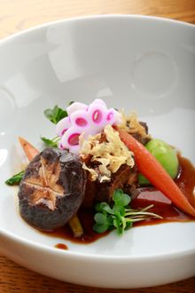 MISO BRAISED PORK BELLY  OR  A5 WAGYU BEEF   KARASHI-SUMISO 