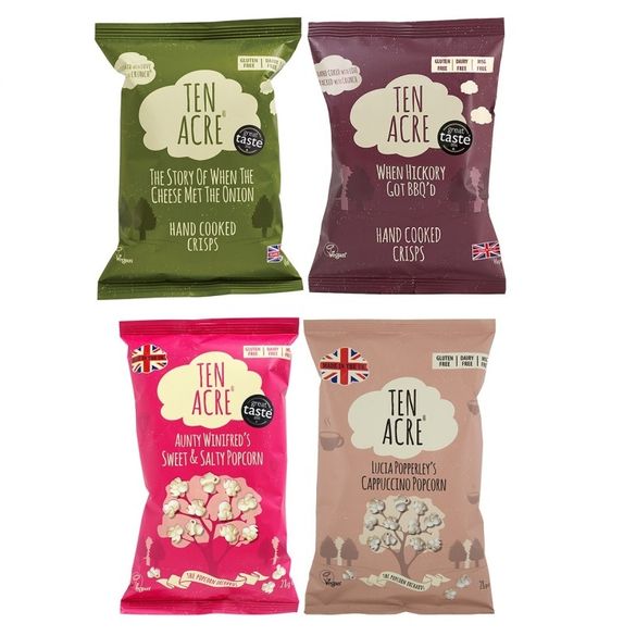 Ten Acre crisps and popcorn in Holland & Barrett Ten Acre crisps and popcorn in Holland & Barrett