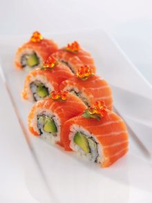 Karibumaki Sushi with Norwegian Salmon