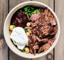 Gourmet Goat slow roast British rose veal salad box 1