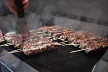 Gourmet Goat Kid Goat Kofta cooking (Credit - Melissa Thompson)