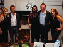 Tourism Australia's regional general manager in the US, Jane Whitehead; Editor in chief of Saveur Magazine Adam Sachs, IGNI chef Aaron Turner, Tourism Australia's managing director John O' Sullivan and Tourism Australia's chief marketing officer, Lisa Ron