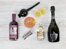 Tipplesworth Sloe Gin 75 Cocktail