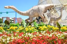 Alamosaurs breaking out of the world's largest children's museum