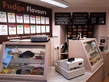 rebranded shop interior: Windsor Fudge Kitchen